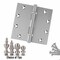 Embassy 5 x 5 Solid Brass Ball Bearing Hinge, Satin Nickel Finish with Flat Tips 5050BBUS15F-1 - alternate 6